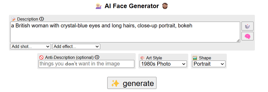 Perchance Input